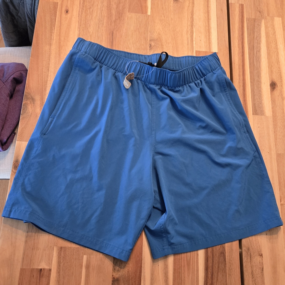 NWT Eddie Bauer New Men's Vibrant Blue Active Shorts M